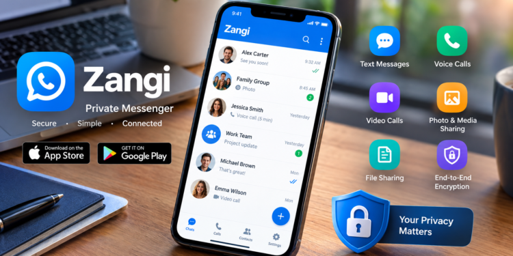 Zangi app private messenger with secure messaging and end-to-end encryption