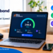 Rise Broadband speed test showing download upload speed and ping