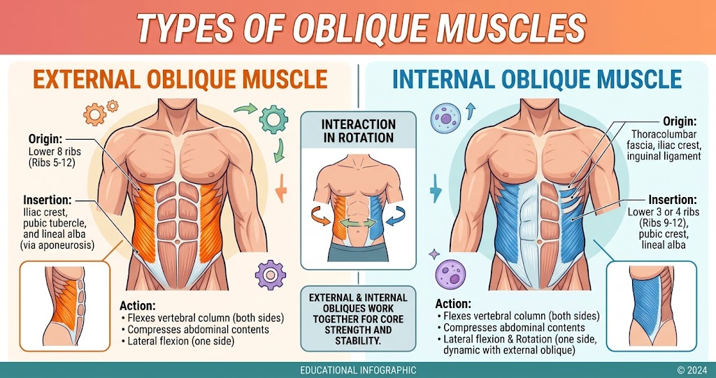 Types of Oblique Muscles
