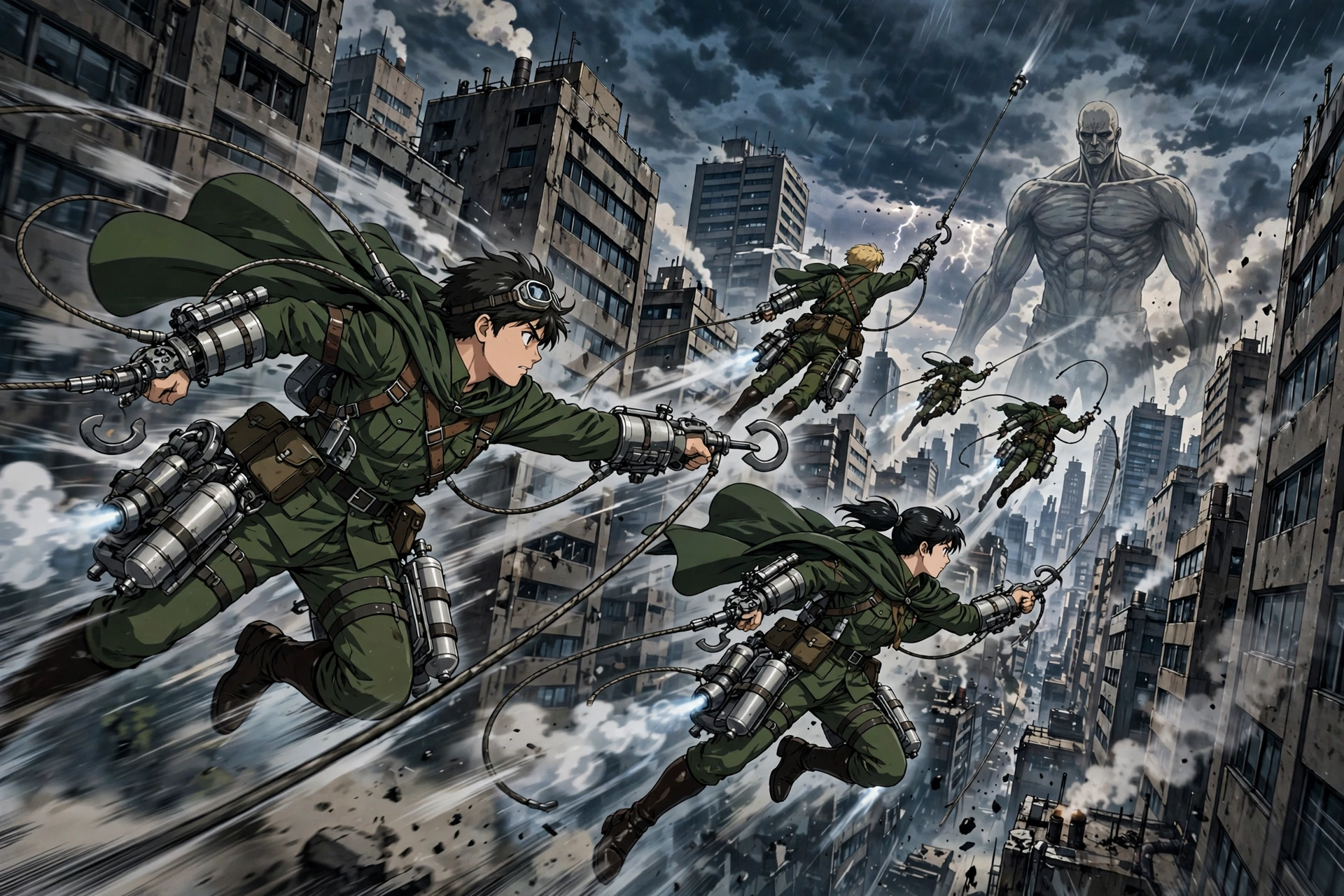 Attack on Titan 3 ODM gear combat